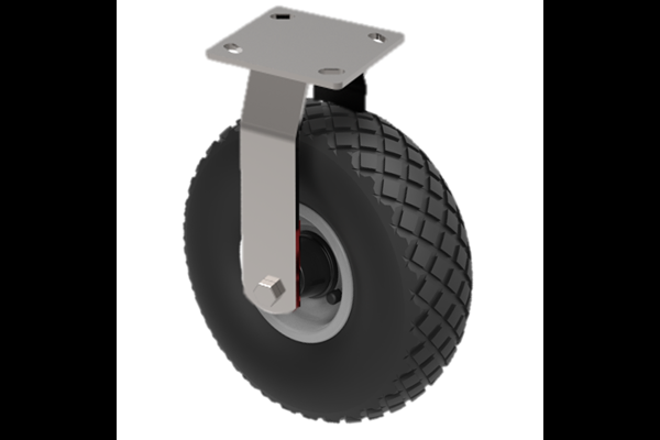 Castors With Puncture Proof Wheels Diamond Pattern Tyres Fixed.png