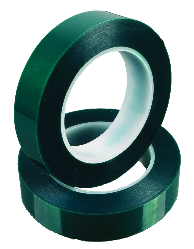 3/5" x 72yds New 1mil High Temp Green Polyester Masking Tape for Powder Coating 