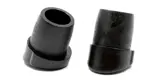 Black, round internal fitting chair feet for standard school chairs.