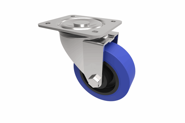 Standard Castors Swivel Castors with Blue Rubber Tyre.png