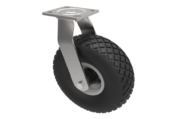 Castors With Pneumatic Wheels Diamond Pattern Tyres Swivel CPNW3.png