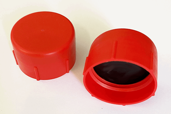 Threaded Sealing Caps Metric Red LDPE Rubber Gasket.png