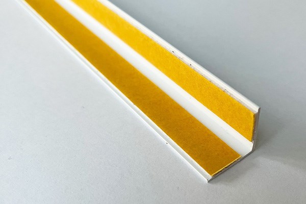 Self Adhesive Plastic Angle Trim White