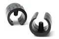 Two plastic saddle feet with locating peg.
