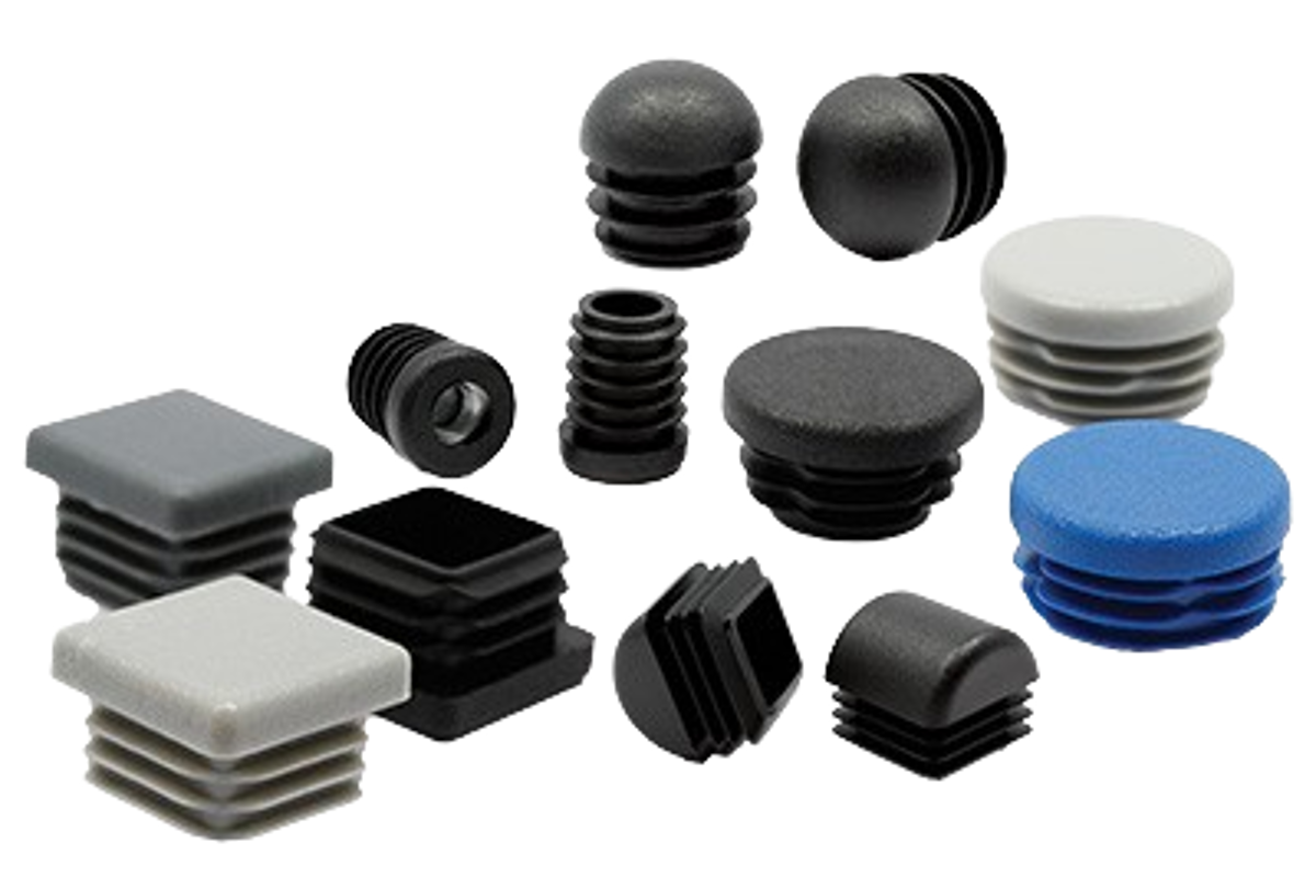 Square Tube Inserts | LDPE End Caps | UK Stock