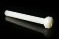 A Nylon bolt with a slotted hex head.