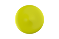 Top view of yellow plastic cap in glossy plastic.