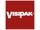 Red block with VisiPak written in white lettering. Corporate logo for VisPak packaging.